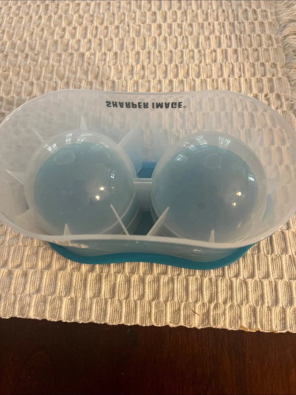 Sharper Image Teal and Clear Dual Silicone Freezer Mold